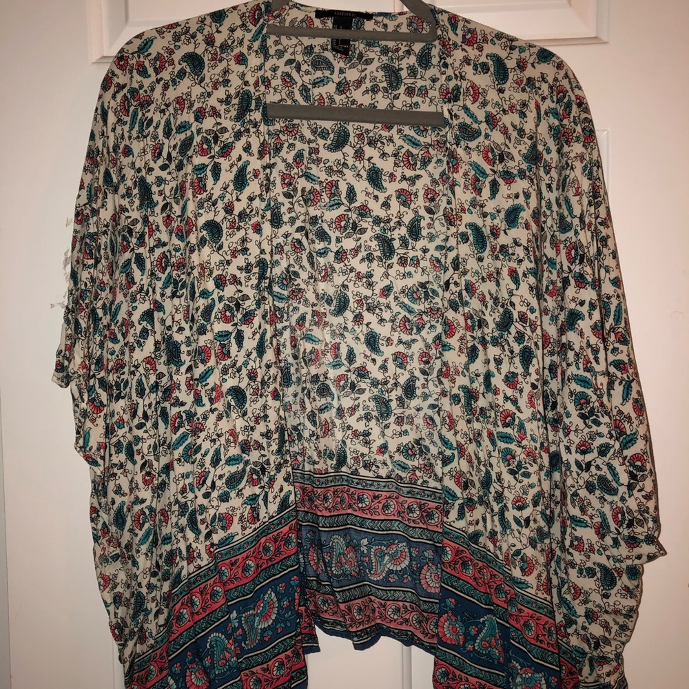 Forever 21 floral kimono